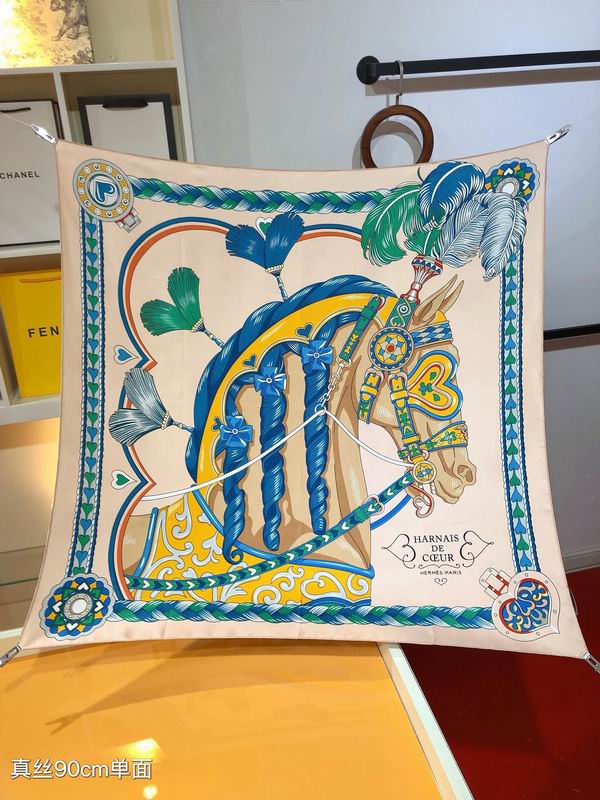 Hermes silk Scarf 90X90cm E030140